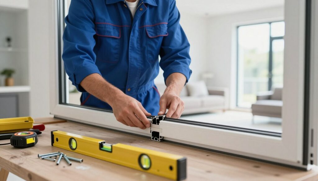 Alufenster Installation