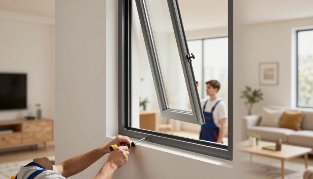 Dreh Kippfenster Einbau