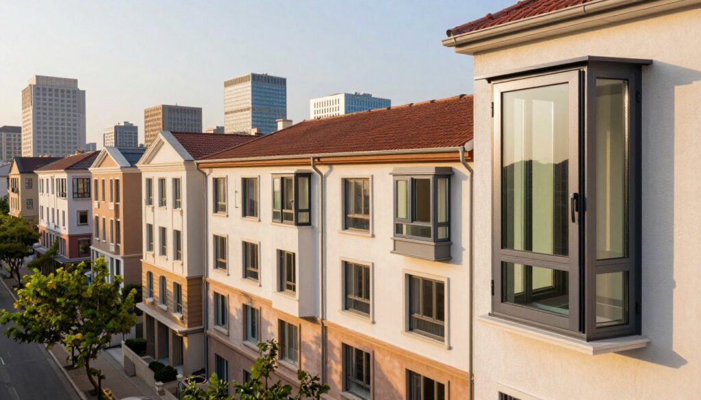 Dreh Kippfenster für unterschiedliche Gebäude