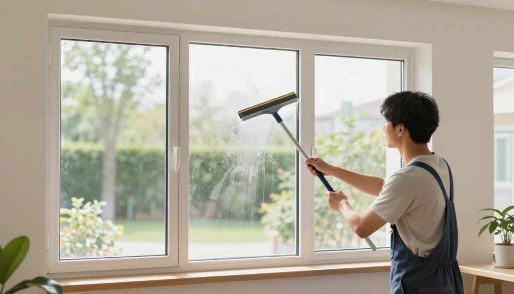 Effiziente Fenster Reinigung