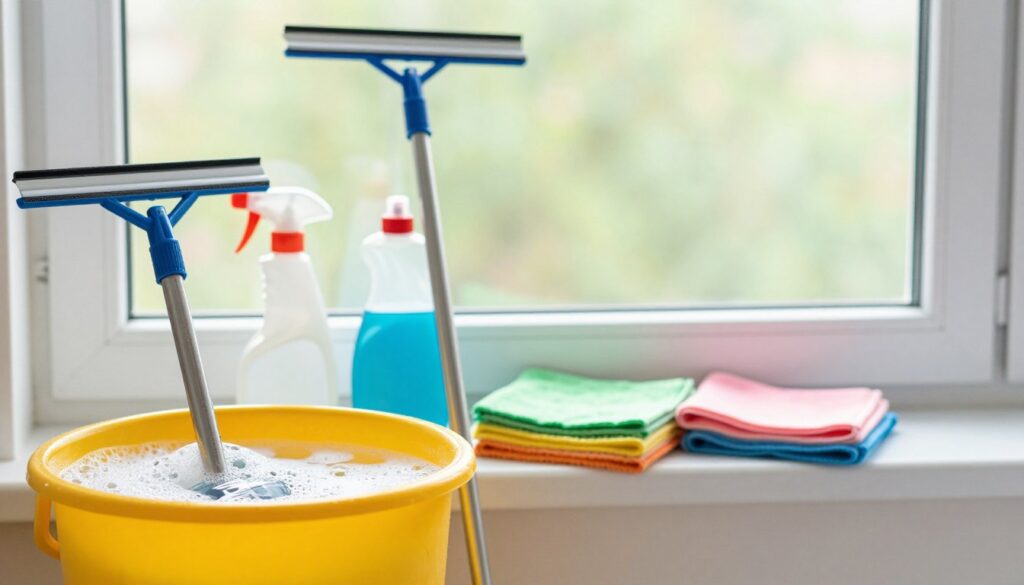 Fenster putzen Ausrüstung