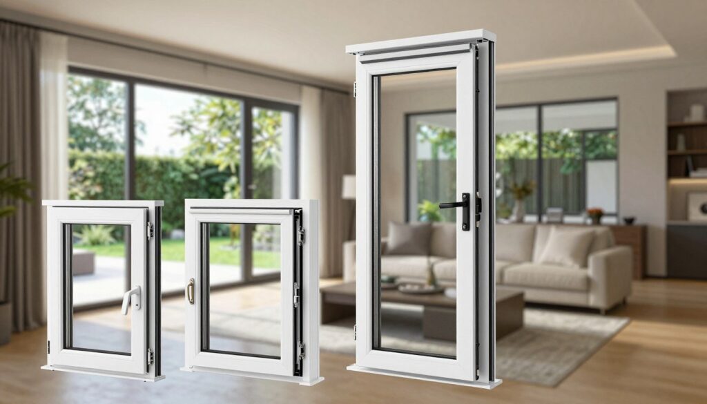 Fensterdesigns und Öffnungsmechanismen