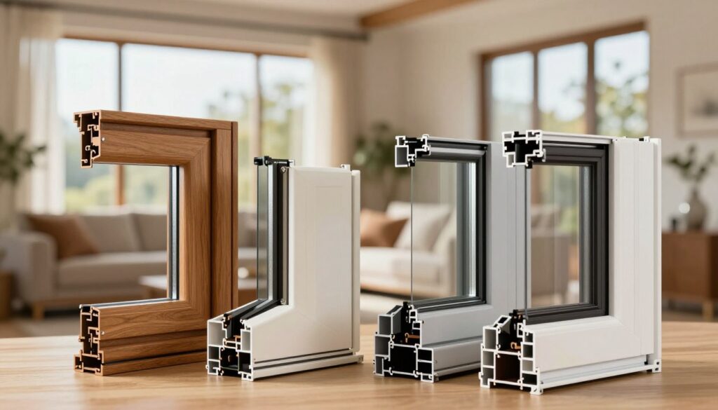 Fensterrahmen Materialien