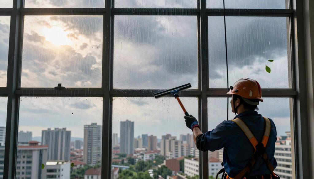 Fensterreinigung bei verschiedenen Witterungen
