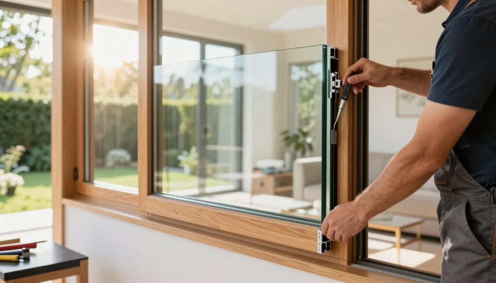 Fensterverglasung Installation