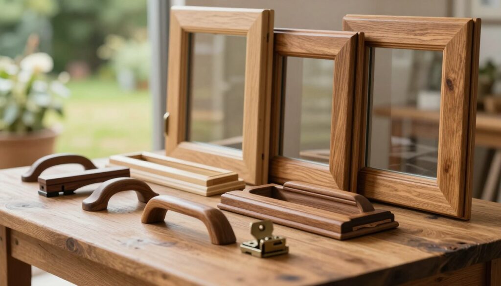 Holzfenster Materialien