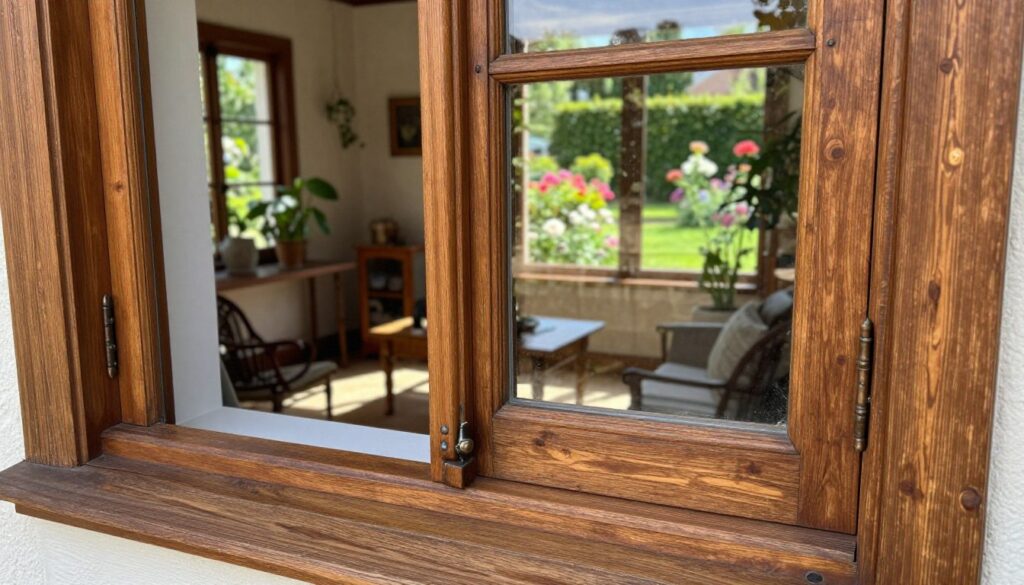 Holzfenster pflegen