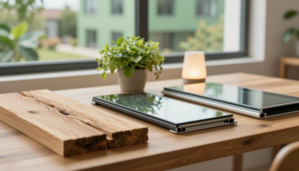 Nachhaltige Fenster Materialien