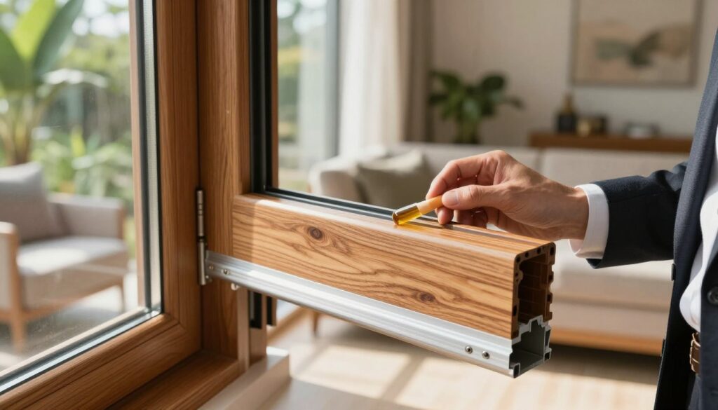 Pflege von Holz-Alu-Fenstern