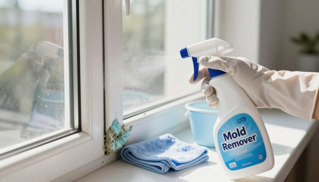 Schimmel am Fenster entfernen