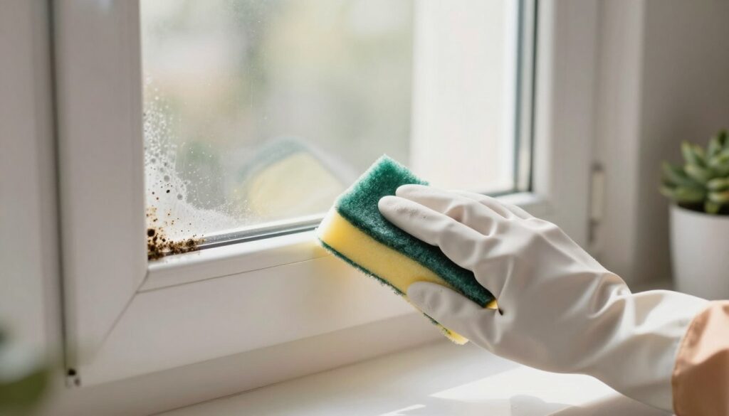 Schimmel an Fenstern entfernen