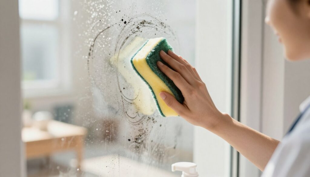 Schimmel entfernen Fenster