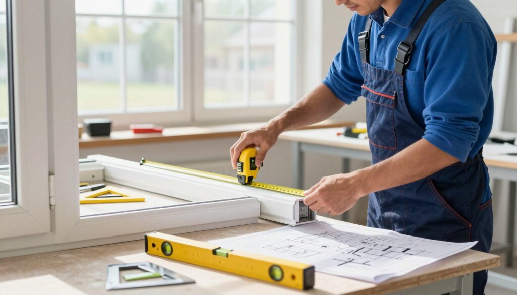 maßgeschneiderte Fenster Messung